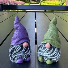 1pc Garden Gnome Statue, Resin Craft Ornament For Home Garden, Office, Living Room, Bedroom, Entryway Decoration, Cute Accessory, Great Gift For Christmas, Holidays, Birthday - Multicolor - View 11