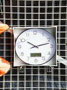 A 30CM Modern Simple Household Wall Clock Fashion Clock Silent Clock Glass Cover Light Luxury Restaurant Living Room Wall Clock - Clear Font - Multiple Colors Optional - Reasonable Color Matching - Clear Atmosphere - Core Caused By Every Second Counts - Three Metal Polished Hands - Needle Fine Every Second Counts