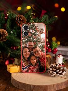 1 pieza Funda de teléfono de silicona líquida personalizada compatible con iPhone 15 Pro Max / etc.