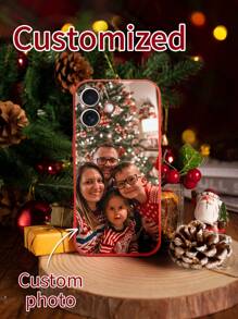1 pieza Funda de teléfono de silicona líquida personalizada compatible con iPhone 15 Pro Max / etc.