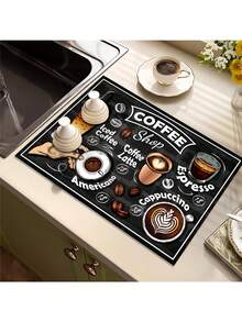 1 Piece Of Kitchen Countertop Protection Mat, Absorbent And Easy-To-Dry, Non-Slip And Heat-Resistant Desk Protection Mat, Multi-Purpose Placemat, Christmas And New Year Holiday Kitchen Mat - Multicolor - View 14