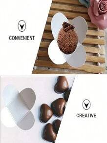 50/100 件巧克力纸包装纸、巧克力/糖果托、白纸折叠花形包装、纸杯蛋糕衬垫、松露包装纸、巧克力杯衬垫、糖果甜点杯、松饼、圣诞节、情人节、婚礼派对、生日派对 - 彩色 - 查看 4