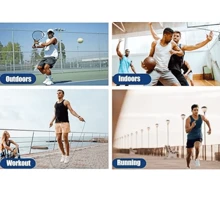 Kit 5 Men's Dryfit Tank Top Shirt Gym Training Fit - 黑色 - 查看 10