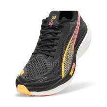 Puma Zapatillas deportivas para hombres, zapatos casuales transpirables para entrenamiento físico, zapatos de running ligeros y duraderos, 309701-01 - negro-plata-amarillo rayo de sol - Ver 3