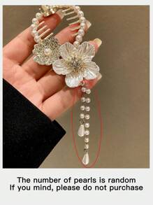 1 pièce Porte-queue de cheval mode femme avec pompons, Saint-Valentin