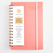 2025 Planner Spanish/English Notebook January To December A5 Agenda PU Leather Cover School Agenda Weekly Monthly Diary Organizer Learning Office Supplies Stationery Back To School - A5 - View 22