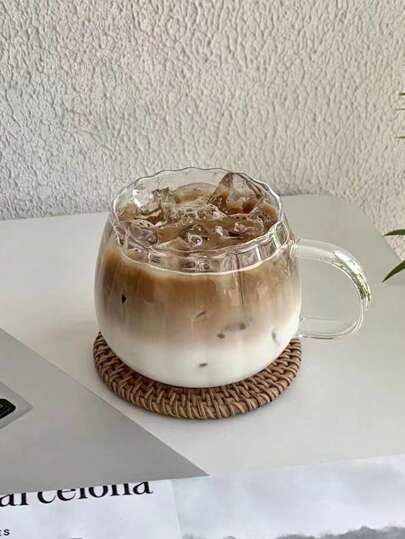 1st 450 ml pumpakopp av glas, kaffekopp, klart glas, frukostkopp, milkshakekopp, juicekopp, mjölkkopp, klar kopp drickskopp, lattekopp, espressokopp, cappuccinokopp, latte flingyoghurtdrinkkopp, mjölkkopp modekopp multi- Ändamålskopp Klar soppkopp, drinkmugg Mugg Söt pumpa Halloween kaffemugg Hemmakontoret