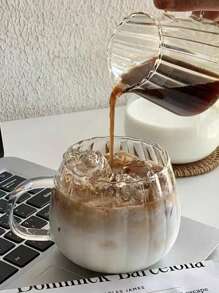 1PC 450ml Glass Pumpkin Cup, Coffee Cup, Clear Glass, Breakfast Cup, Milkshake Cup, Juice Cup, Milk Cup, Clear Cup Drinking Cup, Latte Cup, Espresso Cup, Cappuccino Cup, Latte Cereal Yogurt Drink Cup, Milk Cup Fashion Cup Multi-Purpose Cup Clear Soup Cup, Drink Mug Mug Cute Pumpkin Coffee Mug Home Office - Clear - View 5