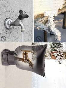 冬季防水户外水龙头罩，户外，花园，水龙头防冻袜，可重复使用，水龙头保护器，适合冬季日常使用，适合家庭和露营使用工具包小刀工具刀袋 Tasker