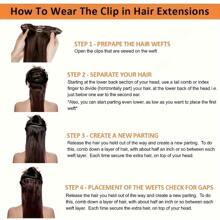 8 件直发接发 18 夹式接发 女士直发夹式接发 双纬雷米接发 棕色 #4 - S4 - 查看 10