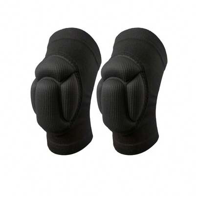 2PCS Men Women Black S/M/L/XL Knee Pads, Thick Soft Breathable Knee Pads , For Dance Volleyball Basketball Football Tennis Running Outdoor Sport Workout Cycling Protector Knee Brace