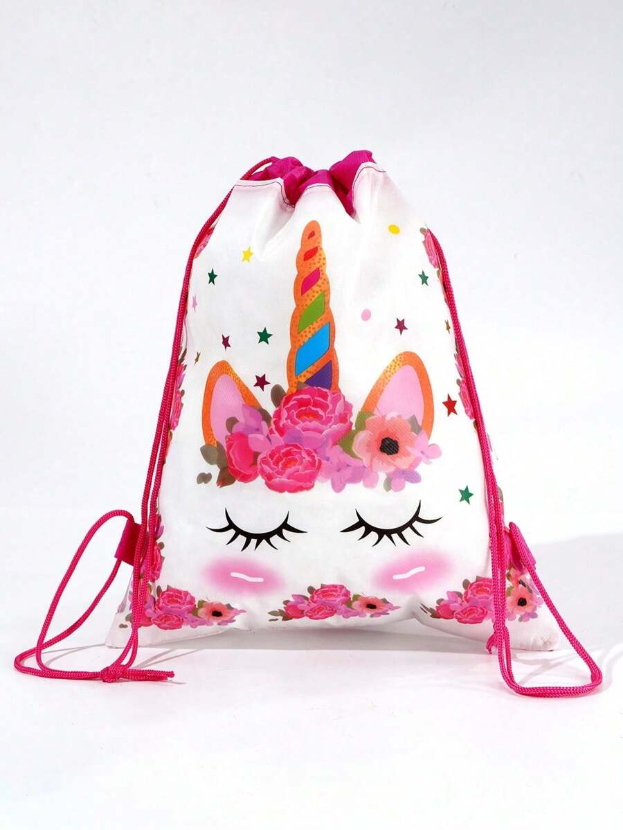 1 chiếc Ba lô không dệt hình kỳ lân hoạt hình Túi rút dây đựng đồ du lịch Ba lô đi học Tổ chức tiệc sinh nhật Ba lô, Ba lô, Ba lô đi học, Ba lô, Cặp đi học, Túi đựng sách, Túi, Túi khủng long Hoàn hảo cho trường học Ba lô mini màu hồng - Hồng - Xem 1