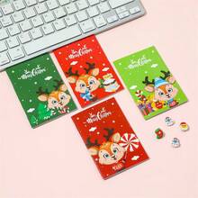 Christmas Decoration 20pcs Cartoon Christmas Mini Notebooks, Portable Pocket-Sized Memo Pads, Student Stationery, Christmas Decorations, Christmas Party Favors, Back To School Supplies, Notebooks - Multicolor - View 5