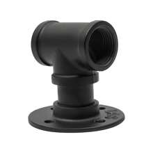 Round Galvanized Wall-Mounted Handrails Iron Pipe 153cm/5ft Handrail Stair Railing - 黑色 - 查看 10