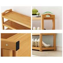 5 Layers BAMBOO SHOE FOOTWEAR RACK ORGANISER WOODEN STORAGE SHELVES STAND SHELF UNIT