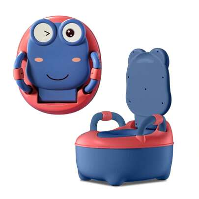 Froadp Kids Potty Children's Toilet PP+PU Potty With Removable Container Baby Toilet With Splash Guard And Armrests Toilet Trainer For Girls Boys Kids Potty