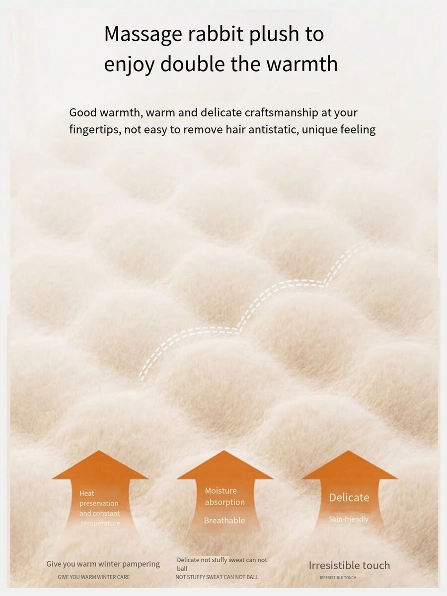 1pc Soft Faux Rabbit Fur Carpet Machine Washable, Comfortable, Anti