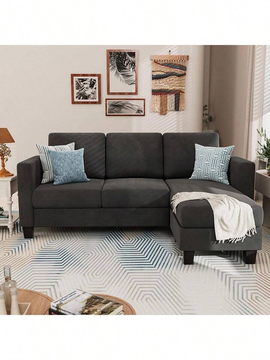 YESHOMY Convertible Sectional 3 LShaped Couch Soft Seat With Modern