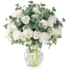 1 PIEZA Ramo artificial de flores de rosa, hortensia y peonía - Regalo del Día de San Valentín, decoración de fiesta de cumpleaños, canastas de flores de boda, flores de novia, decoración para el hogar en comedores, dormitorios, alféizares de ventana, jarrones, decoraciones navideñas, jardines al aire libre, inicio del período escolar