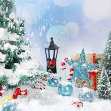 8 个 2.3 英寸金色透明防碎塑料圣诞球装饰树球配一颗圣诞树星，适用于圣诞节、新年礼物、婚礼、家庭派对装饰 - 彩色 - 查看 11