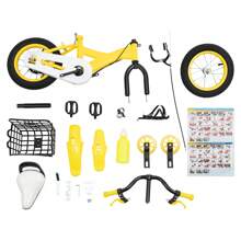 Yellow 12 Inch Bike Boy Girl Children's Bike Bike With Training Wheels Bike - Yellow - View 4