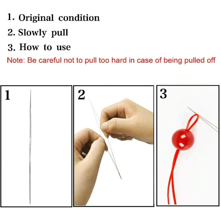 Beading Needles, Various Sizes Seed Beads Needles Big Eye Beading