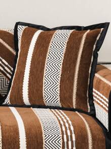 1pc Chenille Sofa Cushion , Pet-Friendly Sofa Slipcover, Pillow Case, Sofa Cushion Protective Cover, Suitable For Bedroom, Office, Living Room, Home Decor - Brown - View 5