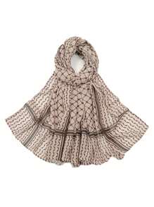 1pc Fashion Hijab Casual Women Chiffon Printed Arab Headscarf Turban Neck Scarf, Versatile Daily Wear Abaya Accessories - Multicolor - View 14