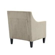 Home Living Room Accent Chair, Modern Upholstered Armchair With Scooped Arms For Bedroom,Apartment,Studio,Office,Waiting Room - 駝色 - 查看 11
