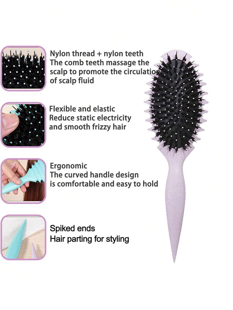 2024 New Curl Defining Brush, Hair Brush For Combing And Shaping Men