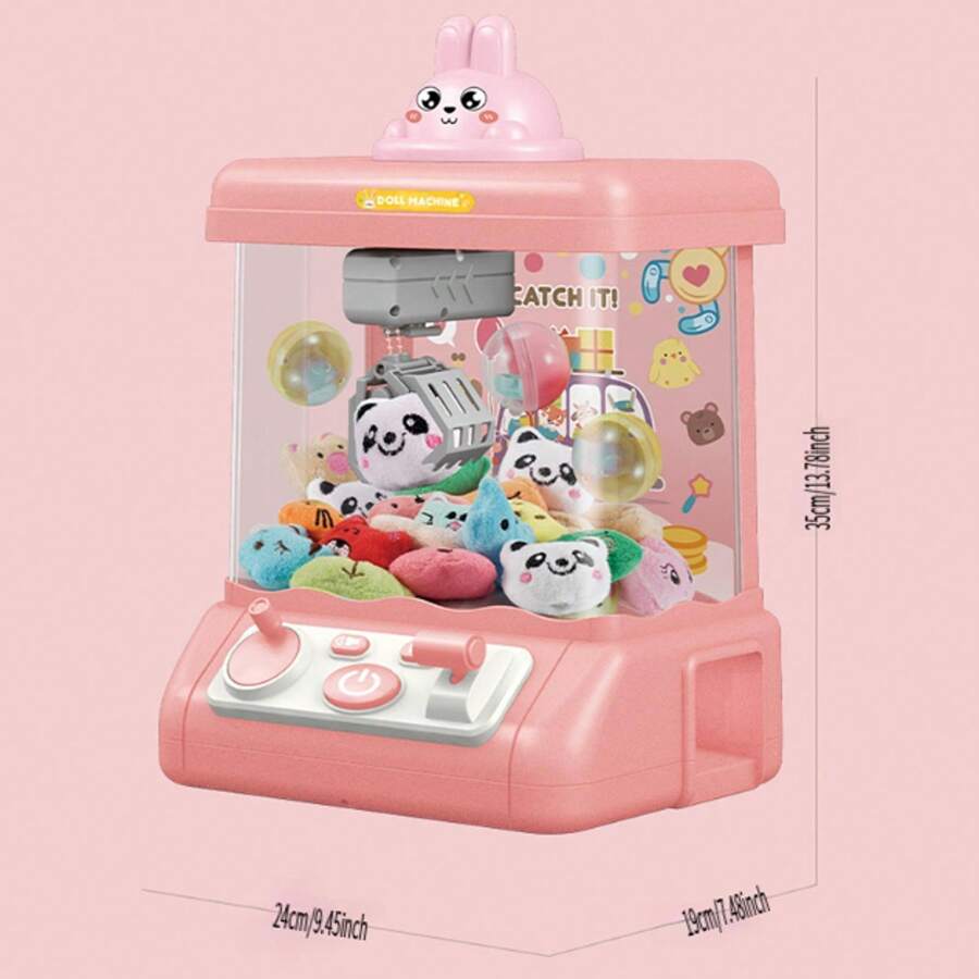1pc Mini Electric Claw Machine Doll, Stuffed Doll Grabber, Capsule