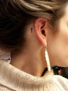 3 件装临时纹身图案，适合男女，性感派对装饰性身体贴纸，3D 卡通绘画逼真纹身