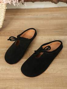 New Plus Size Women Casual House Slippers - Black - View 2