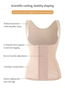 2pcs/Set Fashionable Breathable Mesh Crop Top, High Elastic Sports Tank Top - Multicolor - View 6