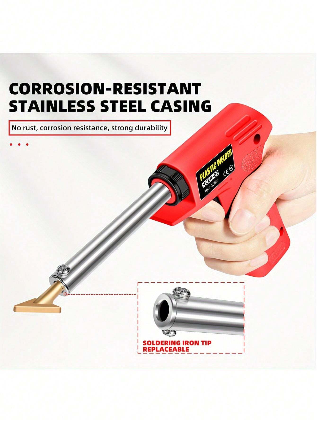 Besper 100W Saldatore in plastica 3 in 1 set di riparazione, saldatrice