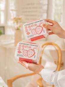 6件装圣诞草莓奶油蛋糕盒浆果提拉米苏盒慕斯千层面糕点盒 多选 有卡套和无卡套两种 - 彩色 - 查看 3