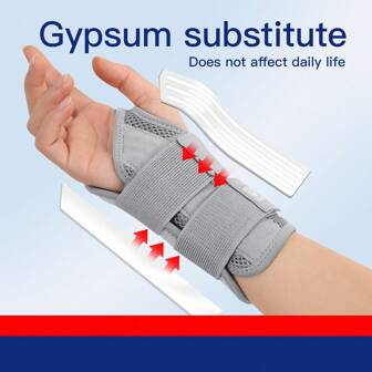 Vilico 1 件腕管腕托，夜间腕托支撑，可调节腕部夹板，左右手适用，男女通用，健身房腕带配件