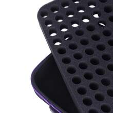 Estuche para transportar aceites esenciales, estuche rígido para 63 botellas de aceites esenciales con asa, organizador de almacenamiento que se adapta a 60 botellas de 1 a 3 ml - Multicolor - Ver 2