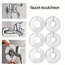2pcs Stainless Steel Radiators, Water Pipes And Drainage Pipes, Circular Wall Pipe Covers, Decorative Pipe Rings, Pipe Ring Covers Kitchen Items Kitchen Accessories Kitchen Kitchen Tools - Multicolor - View 4