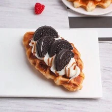 1 opakowanie 15X8cm, 4 style kremowy owocowy model tortu waflowego, dekoracja tortu weselnego, fotografia model tortu symulatora jedzenia, wystrój domu