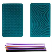 Tablero de actividad sensorial Puzzle infantil Tablero de actividad sensorial de silicona Juguete antiestrés (Algunos accesorios vienen en colores y estilos aleatorios)