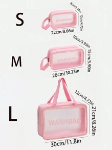 3 件/套大容量化妆包、化妆袋、化妆品收纳盒、PU 皮革防水化妆盒、盥洗包、旅行包、PU 皮包、通勤单肩包、秋冬手提包、纯色水桶包，适用于口红、刷子、护肤品、手机、硬币、小物品，适用于家庭、礼物、度假和节日万圣节圣诞节多功能用途，波西米亚风情 - 多色 - 查看 10