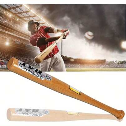 Wooden Baseball Bats 32 Inch Solid Baseball Bar Outdoor Sports Fitness For Youth Adult Training Practice