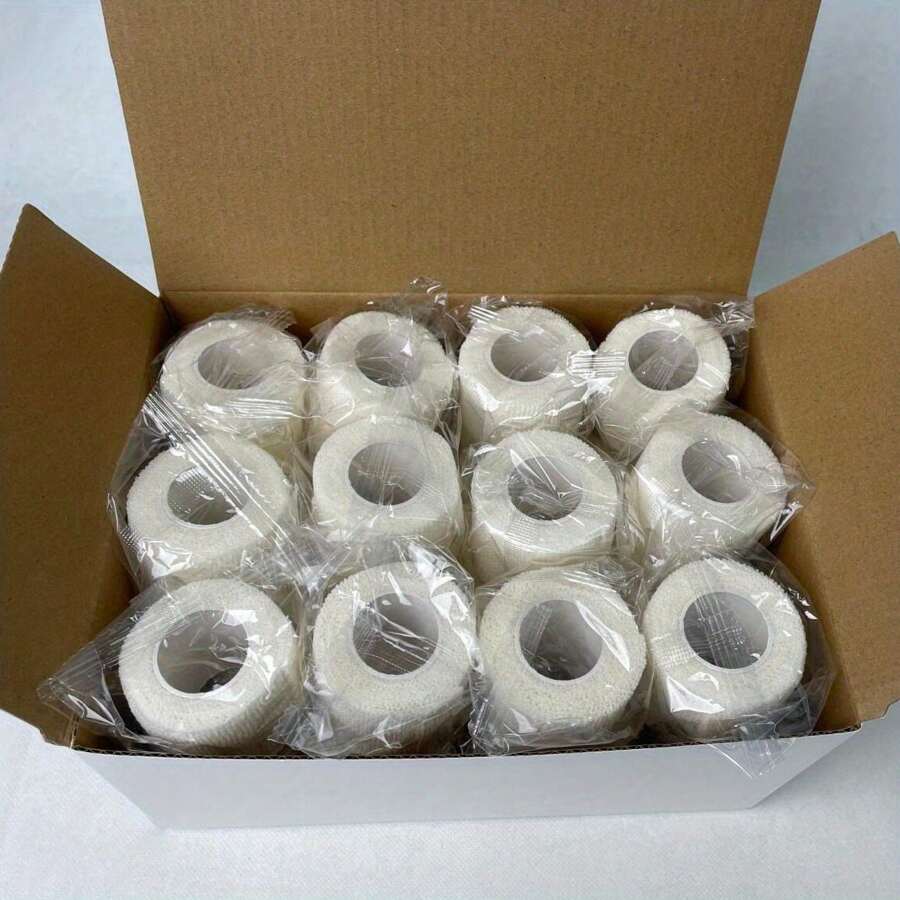 6 piezas de vendas adhesivas - Buena elasticidad para un soporte seguro, Tamaños de venda autoadhesiva, Accesorios para gimnasio, Cinta deportiva