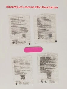 极简主义雪花和鹿圣诞假指甲，奢华美甲装饰，节日美甲 - 紅色 - 查看 7