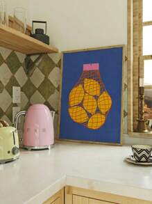 1 tấm áp phích nghệ thuật treo tường nhà bếp không khung, tranh vải in trái cây đóng túi, nghệ thuật ẩm thực, trang trí nhà bếp, phòng ăn, trang trí nhà phòng khách - Nhiều màu - Xem 4