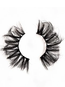 Asiteo 4 Pairs 25mm 9D Faux Mink Lashes Bulk Russian Volume Fluffy Natural False Eyelashes Thick Dramatic Faux Mink Eyelashes - 黑色 - 查看 4