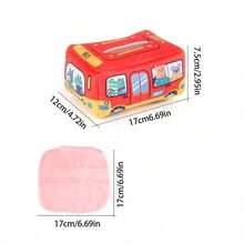 Una caja de pañuelos que los bebés no pueden romper, un juguete de dibujo de papel para que los bebés usen sus dedos para dibujar pañuelos como ejercicio, educación temprana y confort (color de pañuelo aleatorio) - Multicolor - Ver 2