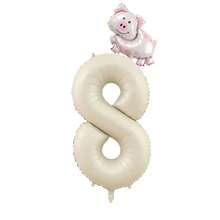 1 bộ bóng bay nhiều màu sắc hình xe hơi hoạt hình mini, động vật, số 40 inch và 32 inch, bao gồm vịt, ếch, lợn, gấu trúc, bò, xe cứu hỏa, v.v., dùng để trang trí tiệc, sinh nhật, ngày lễ, giáng sinh - Nhiều màu - Xem 57