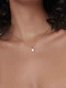 Charm-In 1pc Women's Sea Turtle Pendant Necklace Bohemian Copper Necklace, With Elegant Gift Box & Cards, Jewelry Gift For Her Christmas Gift - Gold - View 3